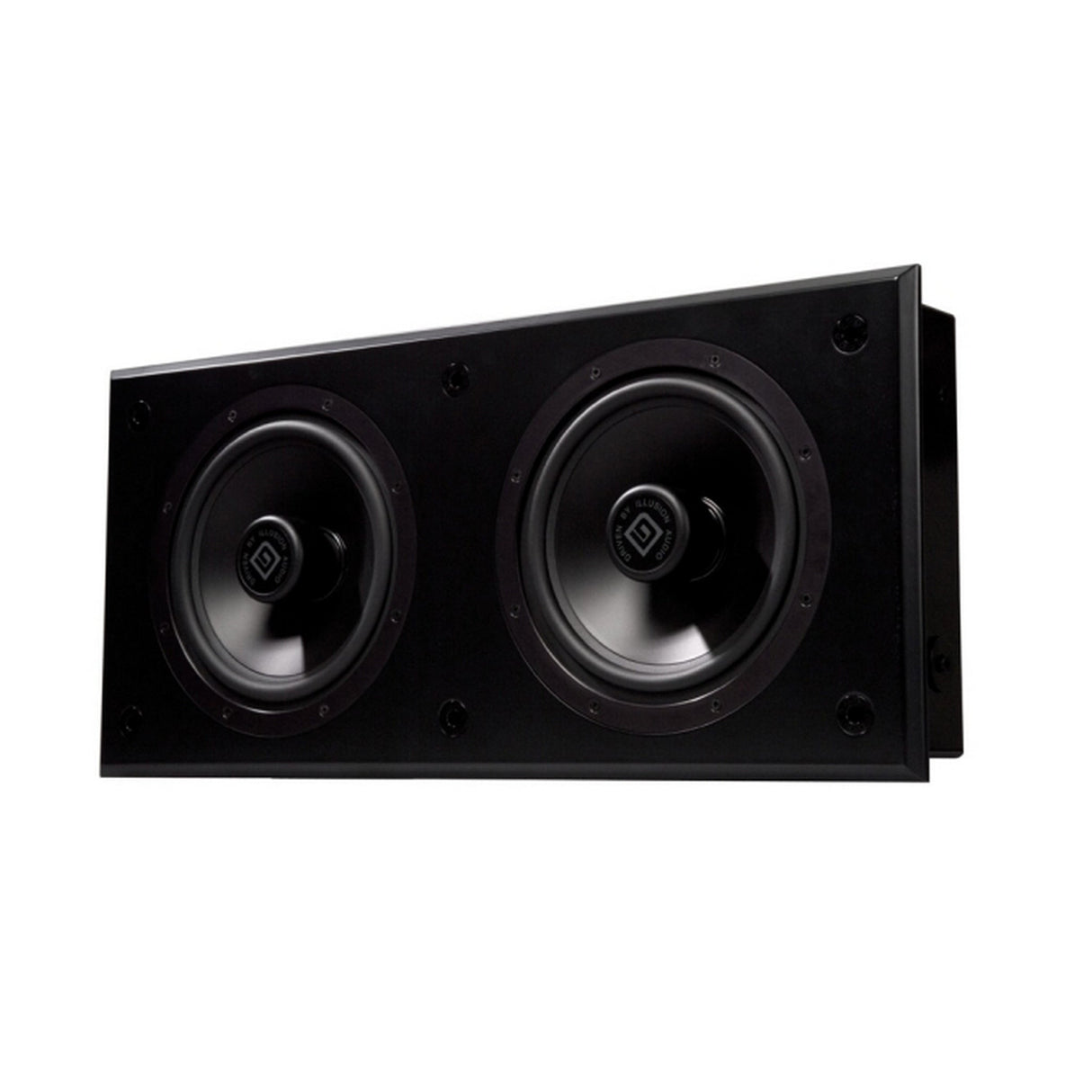 SoundTube SW4.IW Dual 10-Inch In-Wall Subwoofer, Black Gloss FInish