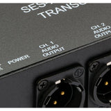 Sescom SES-X-FA2LXBT01 2-Channel Balanced XLR Bi-Directional Line Level Audio/ST Fiber Connect Extender (Used)