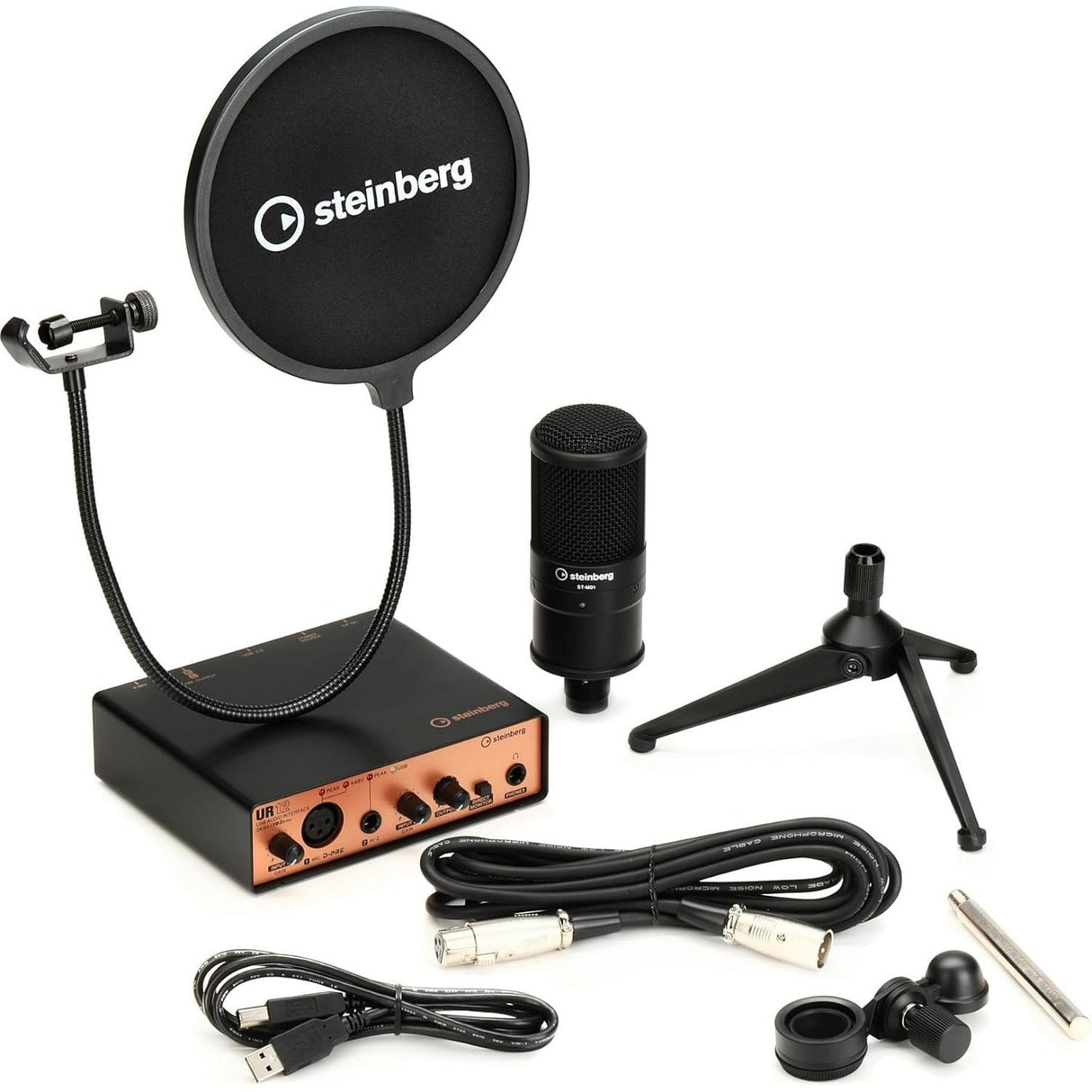 Steinberg UR12B PS Audio Interface Podcast Starter Pack