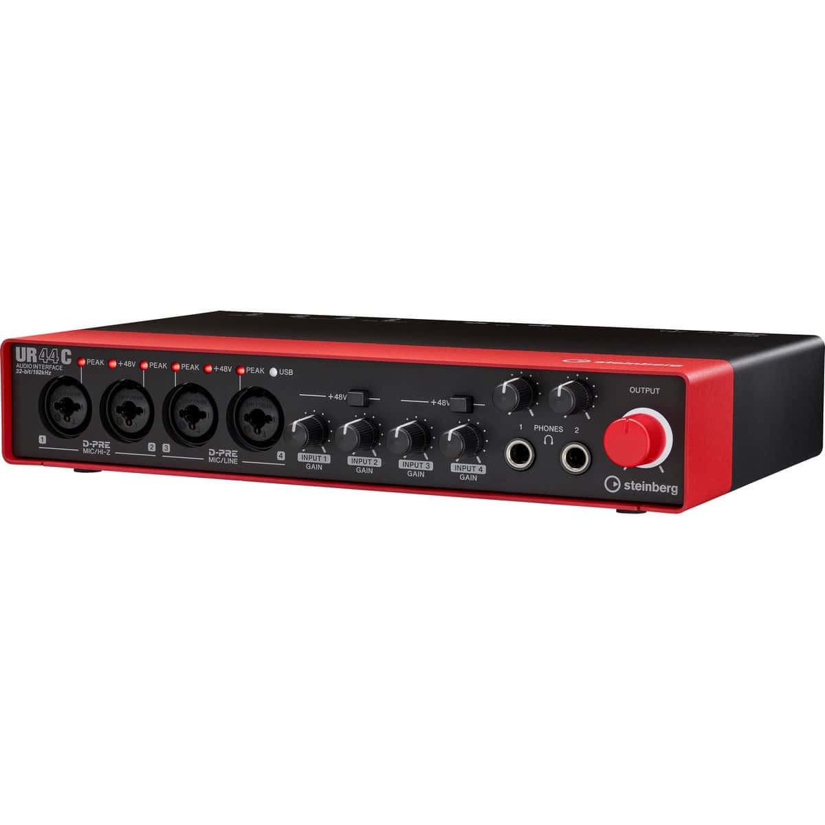 Steinberg UR44C 6 x 4 USB 3.0 Type C Audio Interface, Red – AVLGEAR