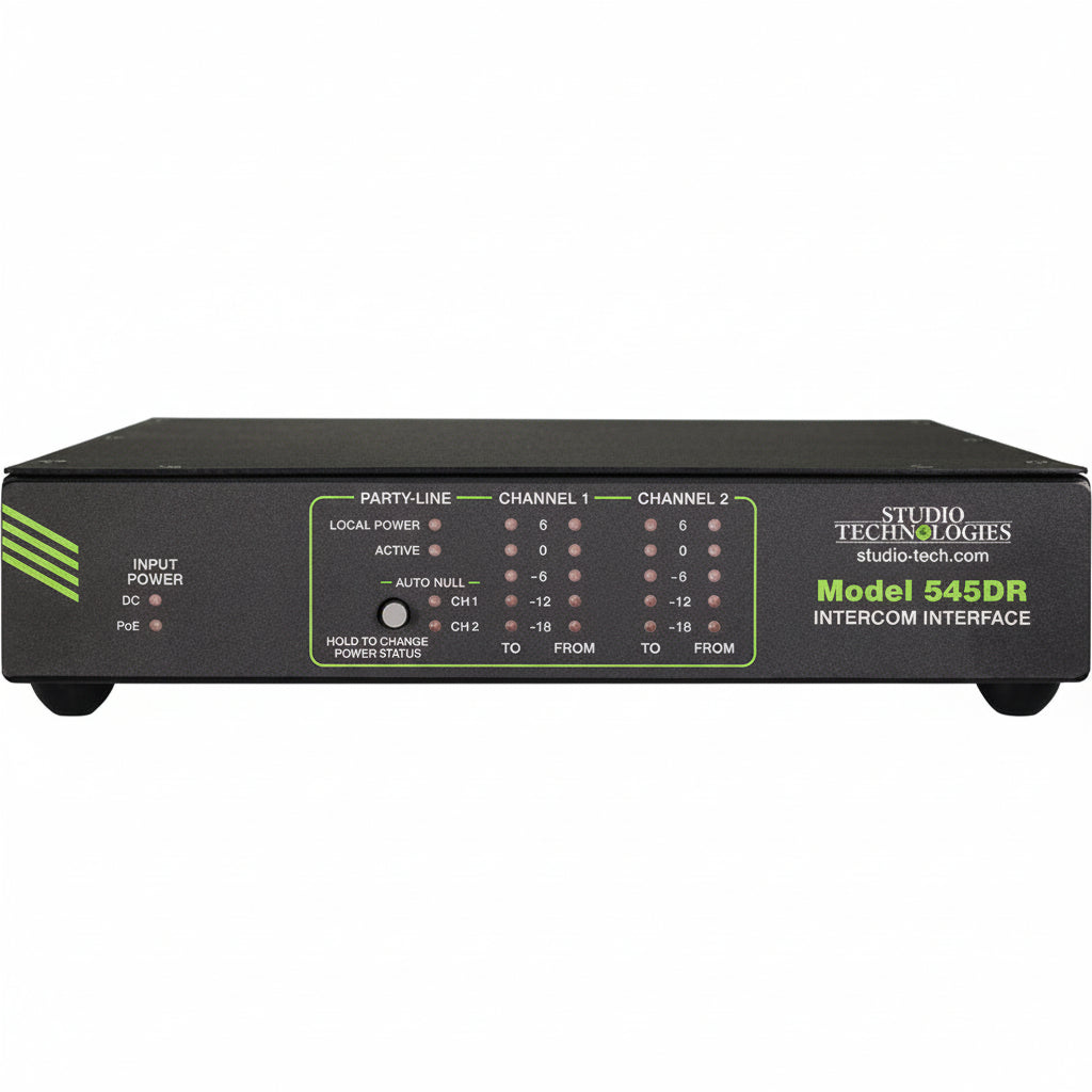 Studio Technologies Model 545DR Dante Intercom Interface