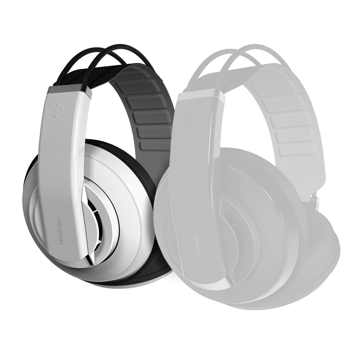 Superlux HD-681 EVO Semi-Open Circumaural Dynamic Monitoring Headphones, White