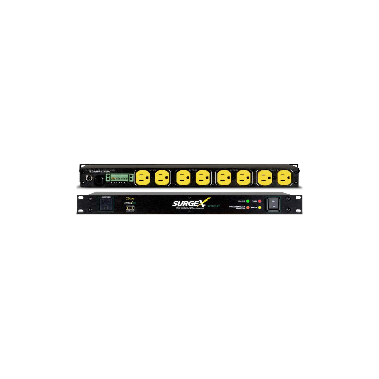 SurgeX SX-1120-RT 120V/20A Rack Mount Surge Eliminator and Power Conditioner, 1RU