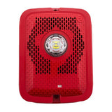 System Sensor SPSRKLED Outdoor LED Speaker Wall Strobe, Red