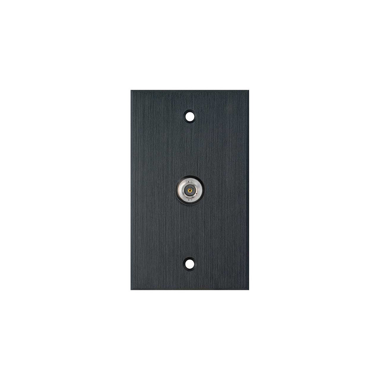 TecNec WPBA-1101 Single BNCF Barrel 1 Gang Wall Plate Black Anodized