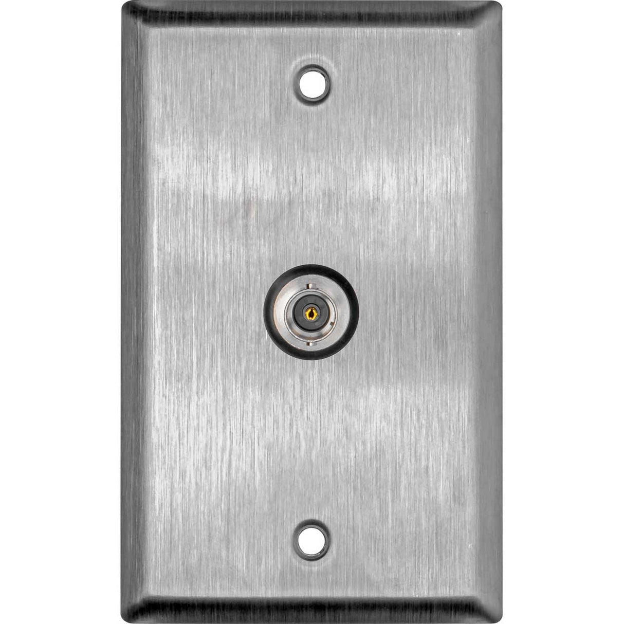 TecNec WPL-1101 Single BNCF Barrel 1 Gang Wall Plate Stainless Steel