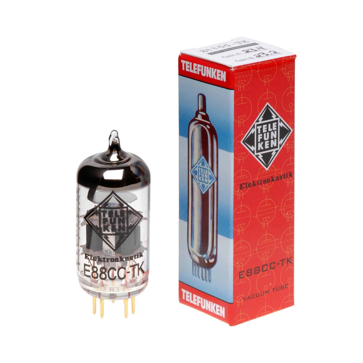 Telefunken E88CC-TK Pre Amp Tubes Offering Precise Imaging Unmatched Dynamics