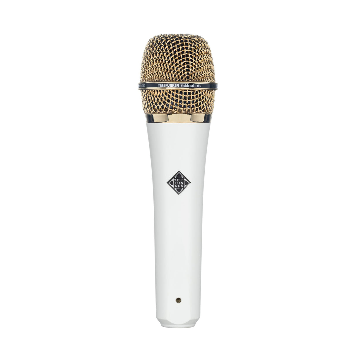 Telefunken M81 Supercardioid Handheld Dynamic Microphone, White with Gold Grille