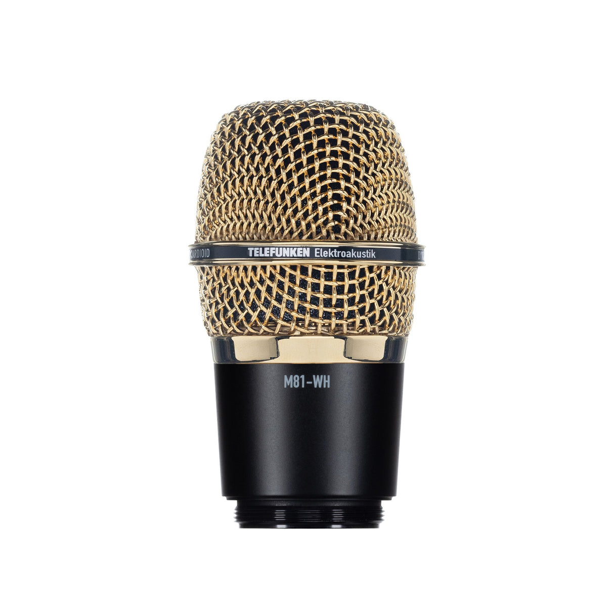 Telefunken M81-WH Supercardioid Universal Wireless Dynamic Microphone Capsule, Gold