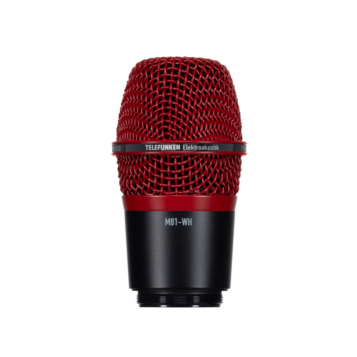 Telefunken M81-WH Supercardioid Universal Wireless Dynamic Microphone Capsule, Red