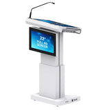 TEMAS DL27M-F 27-Inch Speaker Screen and 22-Inch Front Screen Digital Lectern