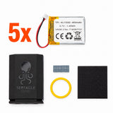 Tentacle Sync R00-5 ORIGINAL Battery & Housing Replacement Kit, 5 Pack