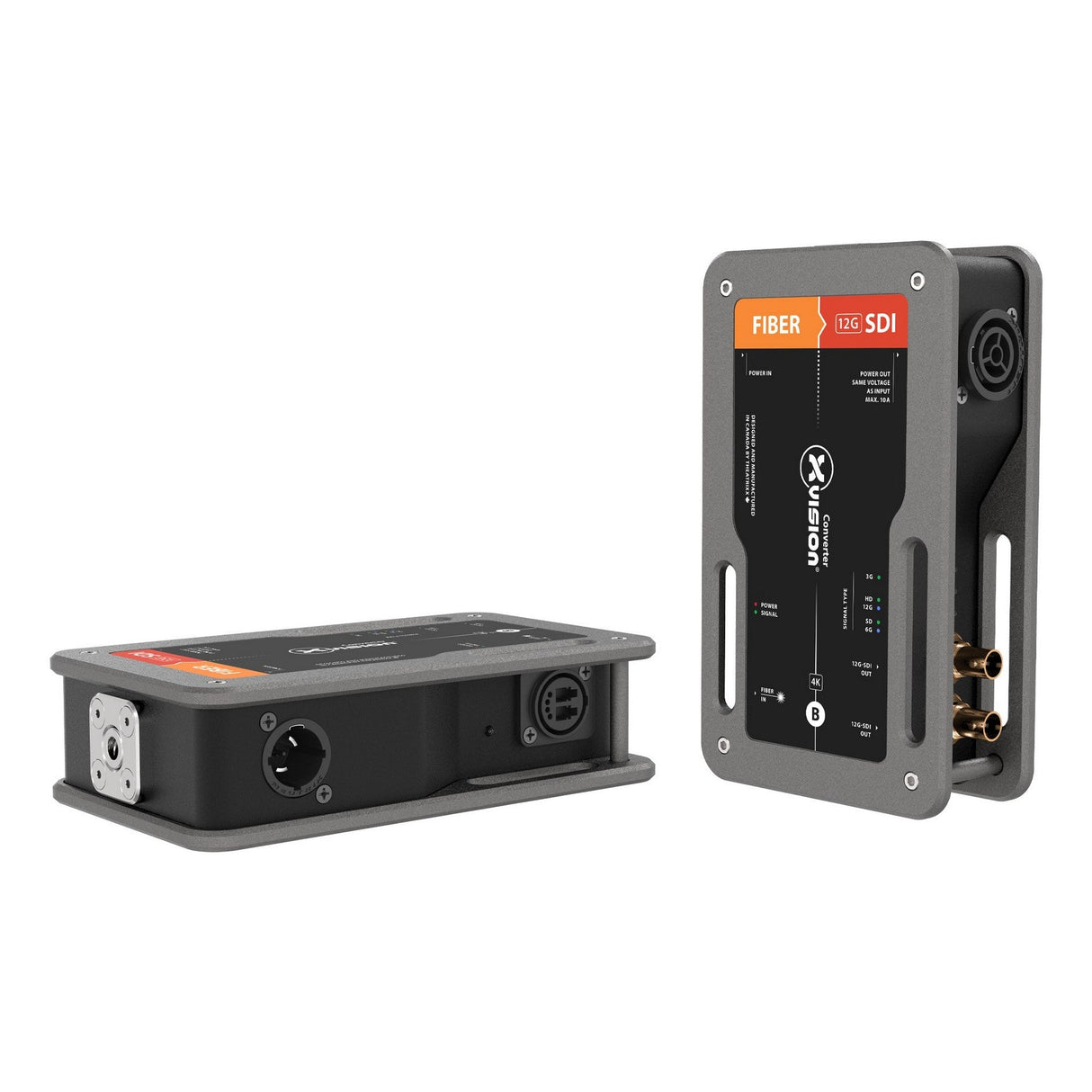 Theatrixx Fiber to 12G-SDI with Embedded Audio Single-Mode or Multimode Optical SDI on ST OpticalCON DUO or OpticalCON