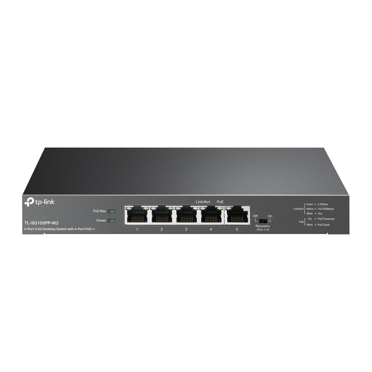 TP-Link TL-SG105PP-M2 5 Port 2.5G Desktop PoE Plus Plus Switch