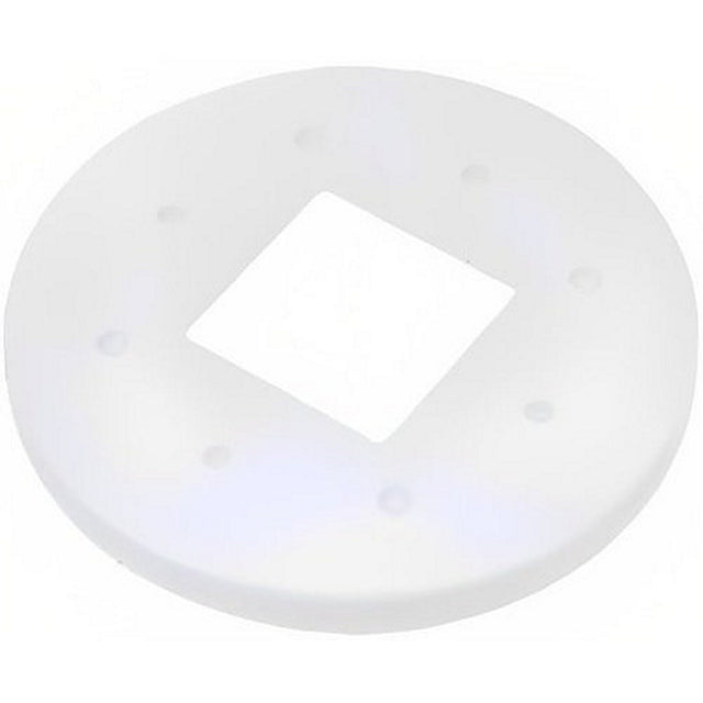Turing Video EBEPZD EDGE + Series VF Dome Single Gang Box Plate White