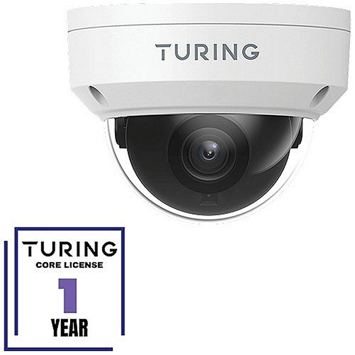 Turing Video TP-MFD4A28-1Y SMART Series White 4MP IR Dome Camera