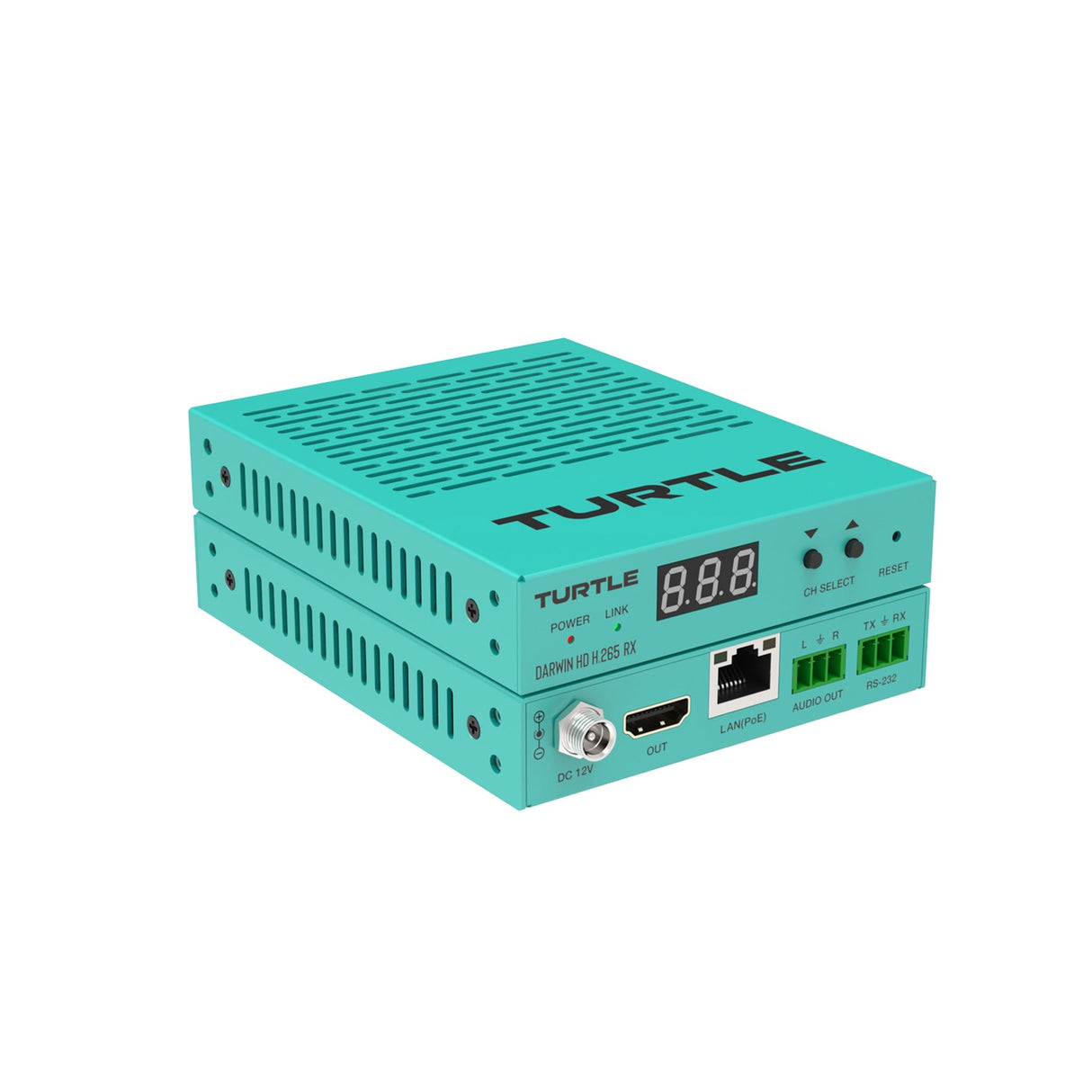 Turtle AV Darwin HD H.265 RX AV-Over-IP Receiver