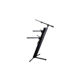 Ultimate Support Apex AX-48 Pro Plus 2-Tier Portable Keyboard Stand, Black