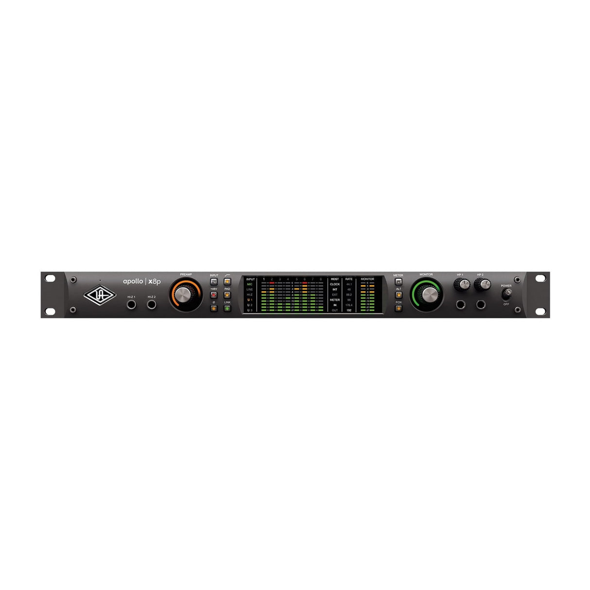 Universal Audio Apollo x8P Audio Interface with Thunderbolt 3, 16-In/22-Out