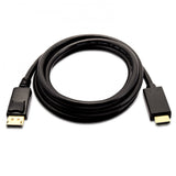 V7 V7DP2HD-03M-BLK-1E 21.6 Gbps 4K UHD DisplayPort 1.2 Cable, 10-Foot, Black