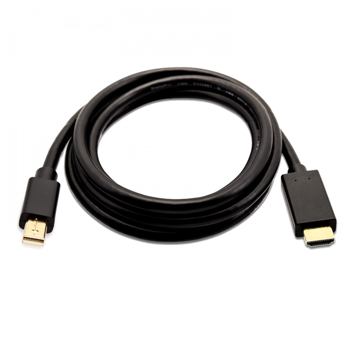 V7 V7MDP2HD-02M-BLK-1E Mini DisplayPort 1.2 to HDMI 1.4 Male 21.6 Gbps 4K UHD Cable, 6.6-Foot, Black