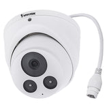 VIVOTEK IT9380-H C-Series 5MP WDR Pro Smart IR Turret IP Camera, 2.8mm Fixed Lens, White