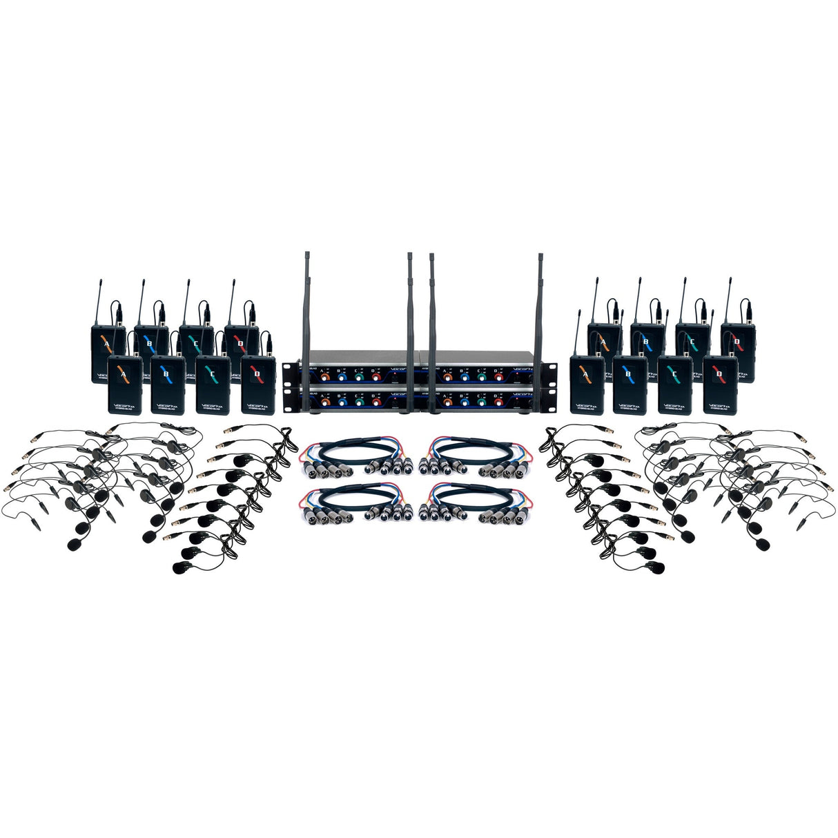 VocoPro Digital-PLAY-16 UHF Wireless 16-Channel Headset/Lapel Microphone System, 902-927.2 MHz