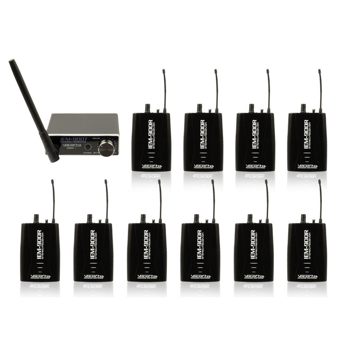 VocoPro IEM-900 Assistive Listening System, 10 Pack