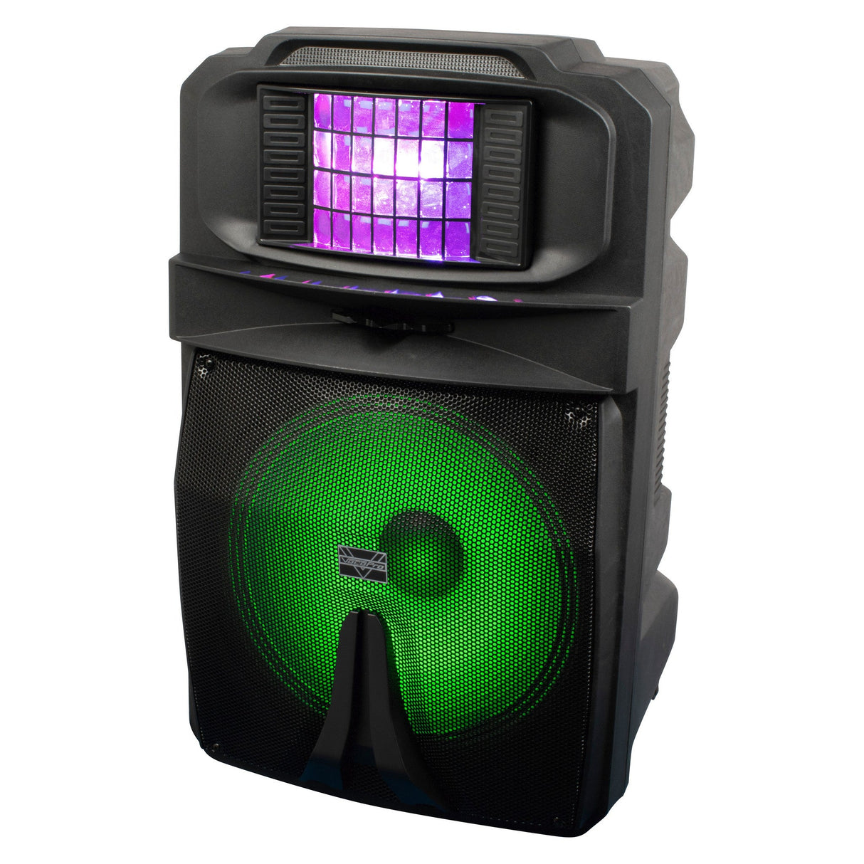 VocoPro Karaoke-Thunder-1500 Powered DJ/Karaoke 15-Inch Party Speaker with RGB Lights