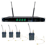 VocoPro UTD-QUAD-PLAY Quad Digital Wireless Headset Microphone System