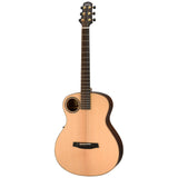 Walden B103E/H Baritone B103E 27-Inch Scale Grand Auditorium Baritone-Electric Guitar, Satin Natural Finish