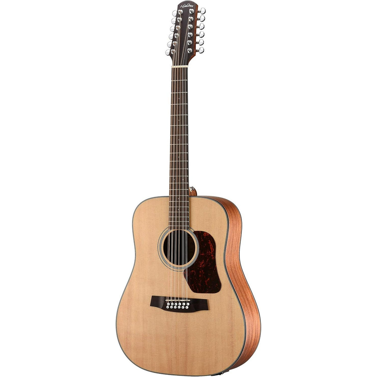 Walden D552E/W Natura 500 Dreadnought 12-String Acoustic-Electric Guitar, Open Pore Satin Natural Finish