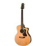 Walden G633RCE-G/W Natura 600 Maple Armrest Grand Auditorium Cutaway Acoustic-Electric Guitar, Gloss Natural Finish