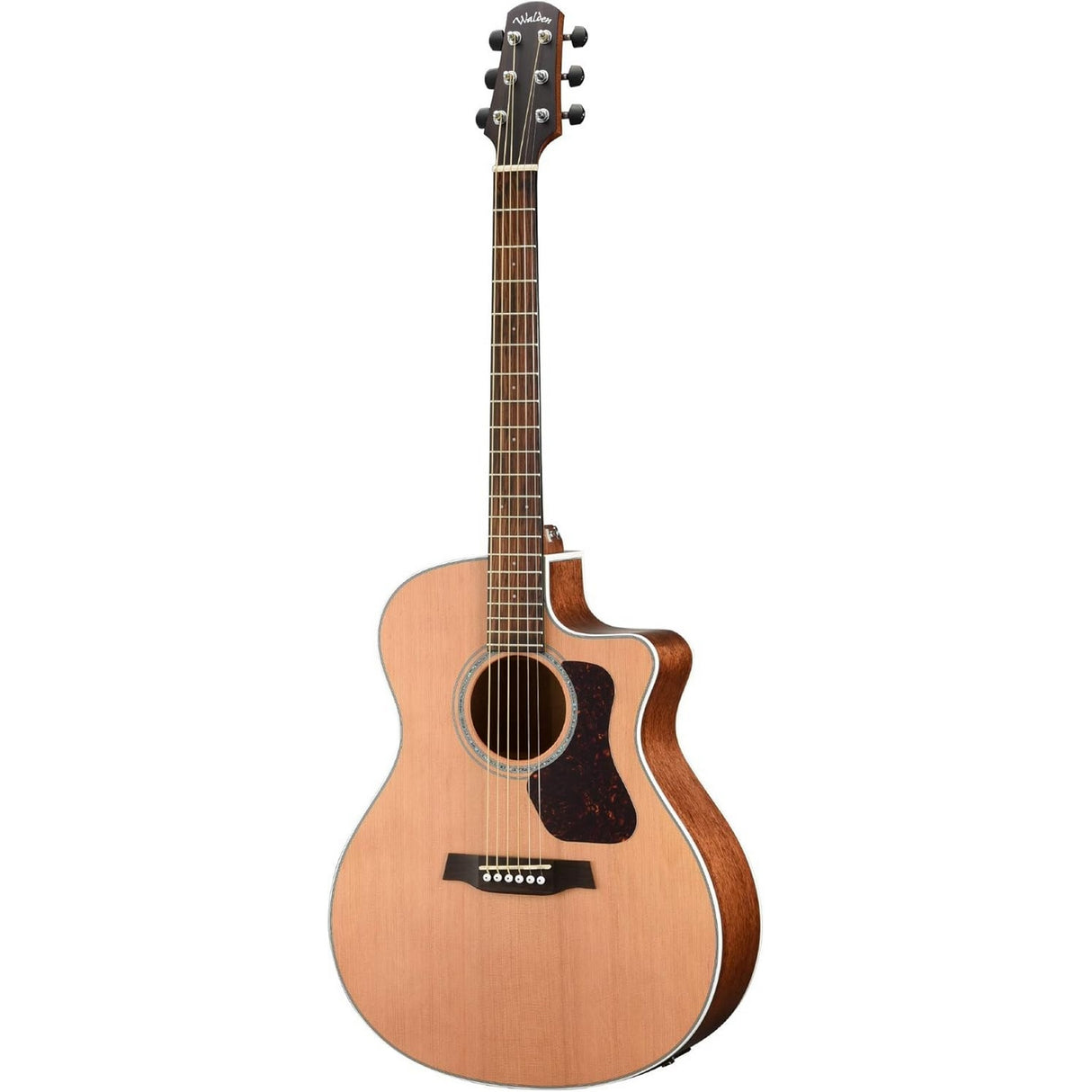 Walden G770CE/W Natura 700 Grand Auditorium Cutaway Acoustic-Electric Guitar, Satin Natural Finish