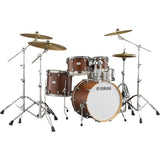 Yamaha Tour Custom 4-Piece Shell Drum Set with 22-Inch Bass, Maple Chocolate Satin