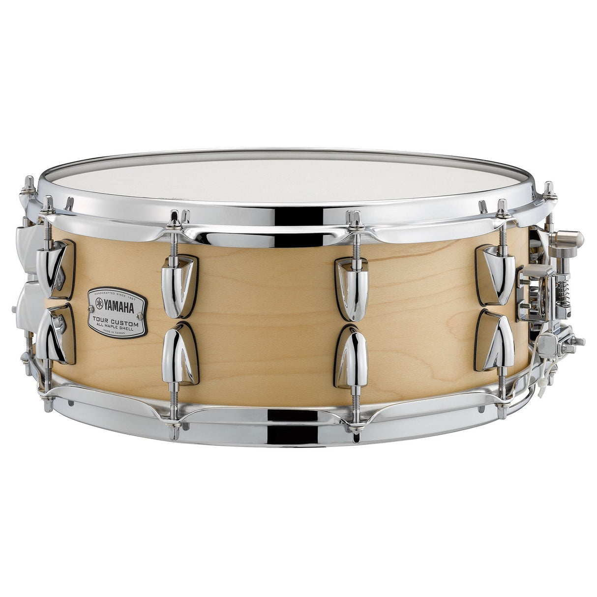 Yamaha Tour Custom Maple Snare Drum, 2.3 Millimeter Inverse Triple-Flanged Hoops