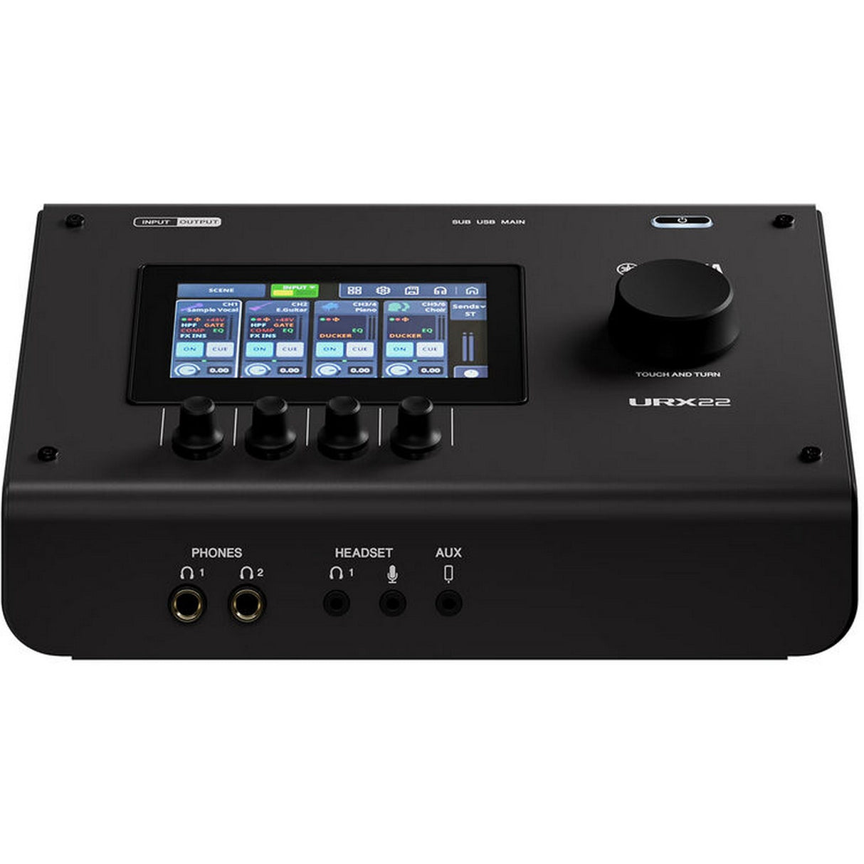 Yamaha URX22 4-In / 2-Out Dual USB-C Audio Interface with Touchscreen