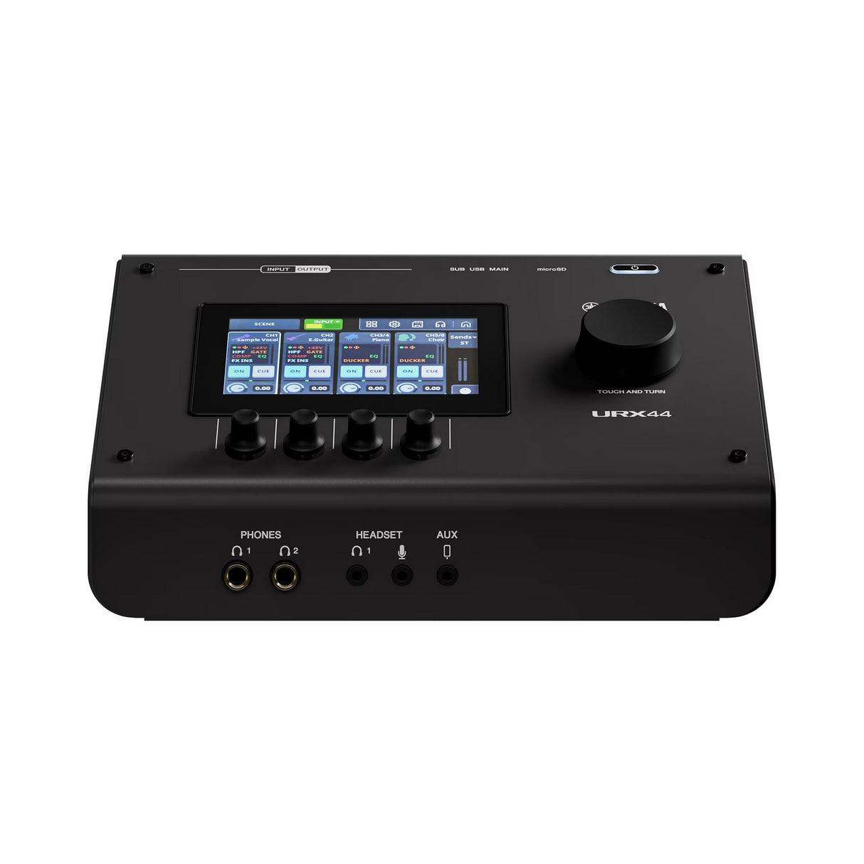 Yamaha URX44 6-In / 4-Out Dual USB-C Audio Interface with Touchscreen