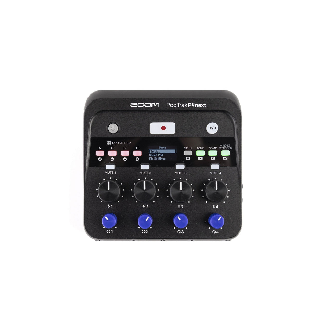 Zoom PodTrak P4next Portable Multitrack Podcast Recorder