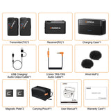 COMICA BooMax 2.4G On-Board Recording Wireless Microphone System