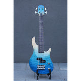 Flight TBL Transparent Blue Solid Body Mini Bass