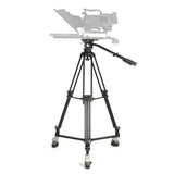 Ikan EG20A2D 2-Stage Aluminum 100mm Fluid Head Tripod and Dolly Kit with Counterbalance