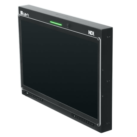 Ikan PT419W-NDI-TMN Aura 19-Inch POE++ NDI Teleprompter Talent Monitor with Full Encoding/Decoding and IP Tally Light