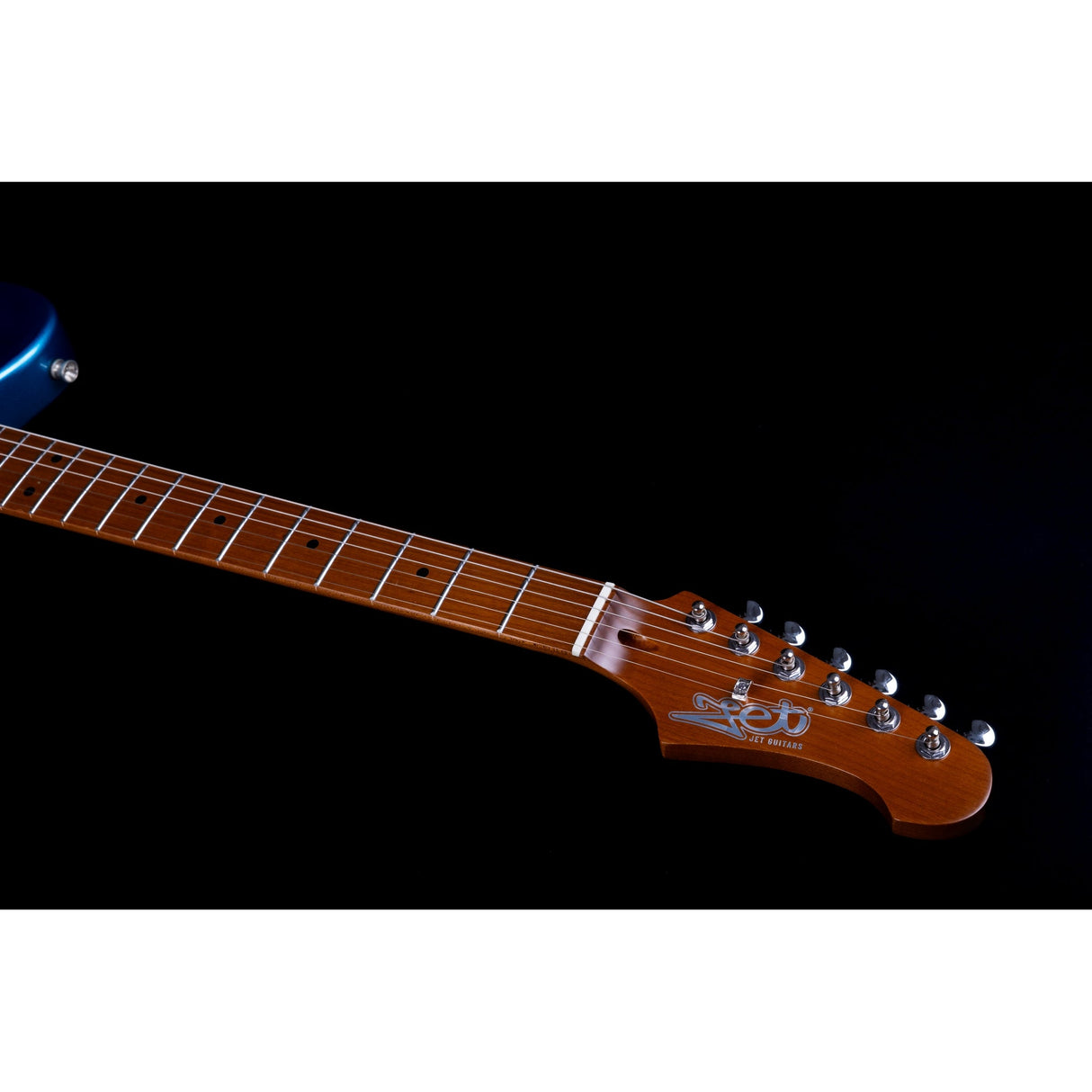 JET Guitars JT-300 Canadian Roasted Maple Basswood Electric Guitar with SS Ceramic Pickup, Lake Placid Blue