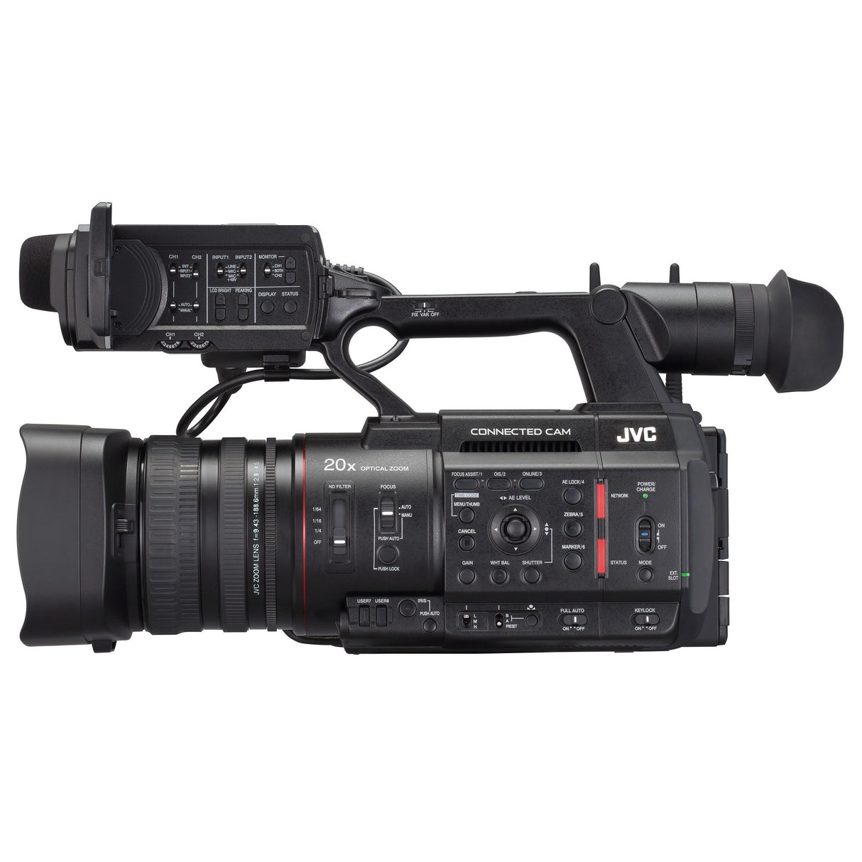 JVC GY-HC550UN CONNECTED CAM Handheld 4K 1-Inch Broadcast Camcorder