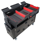 ProX XZF-CDM3K BLK Flip-Ready Easy Retracting Hydraulic Lift Case for Pioneer DJ CDJ-3000 and DJM-900 NXS2 System