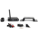 Pure Resonance Audio Background Music Sound System with (8)PD4W Pendant Speakers, RMA240BT Bluetooth Mixer Amplifier, and BTR1 Bluetooth Receiver