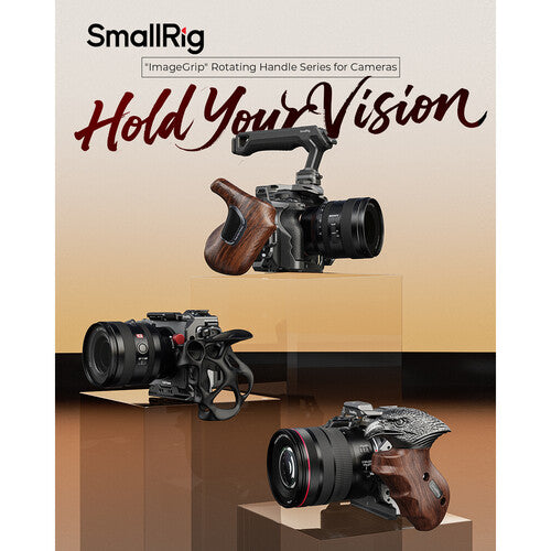 SmallRig ImageGrip Rotating Wooden Handle with ARRI Rosette