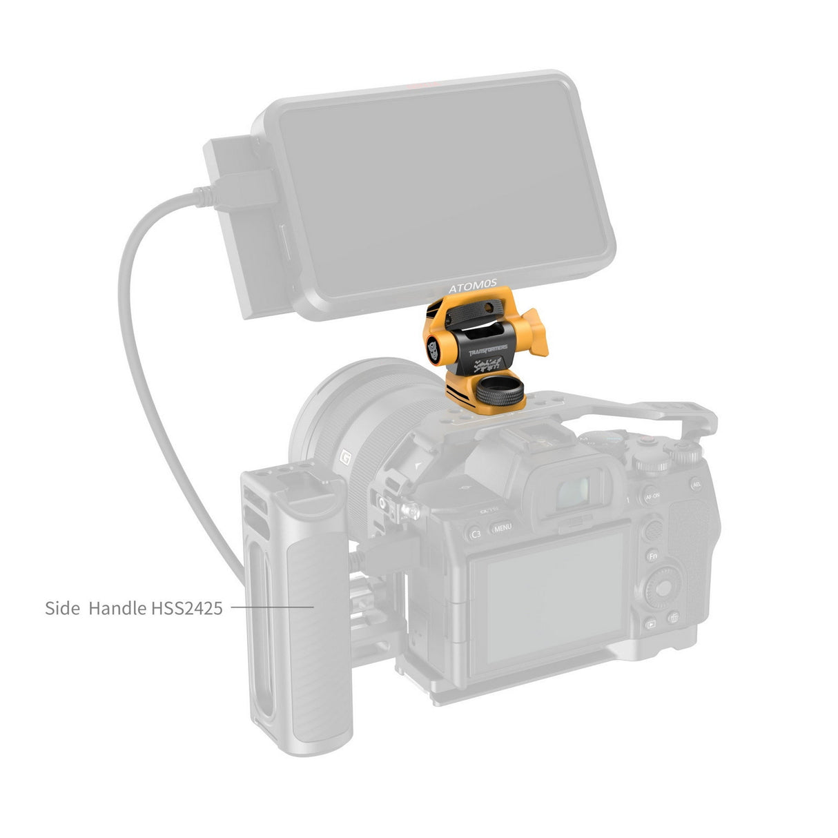 SmallRig 5520 Adjustable Monitor Support Compatible with ARRI, BumbleBee Edition