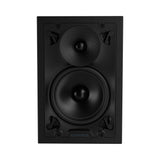 Sonance VX Series 6-Inch Rectangle In-Wall Speaker with White Micro Trim Grille Pair